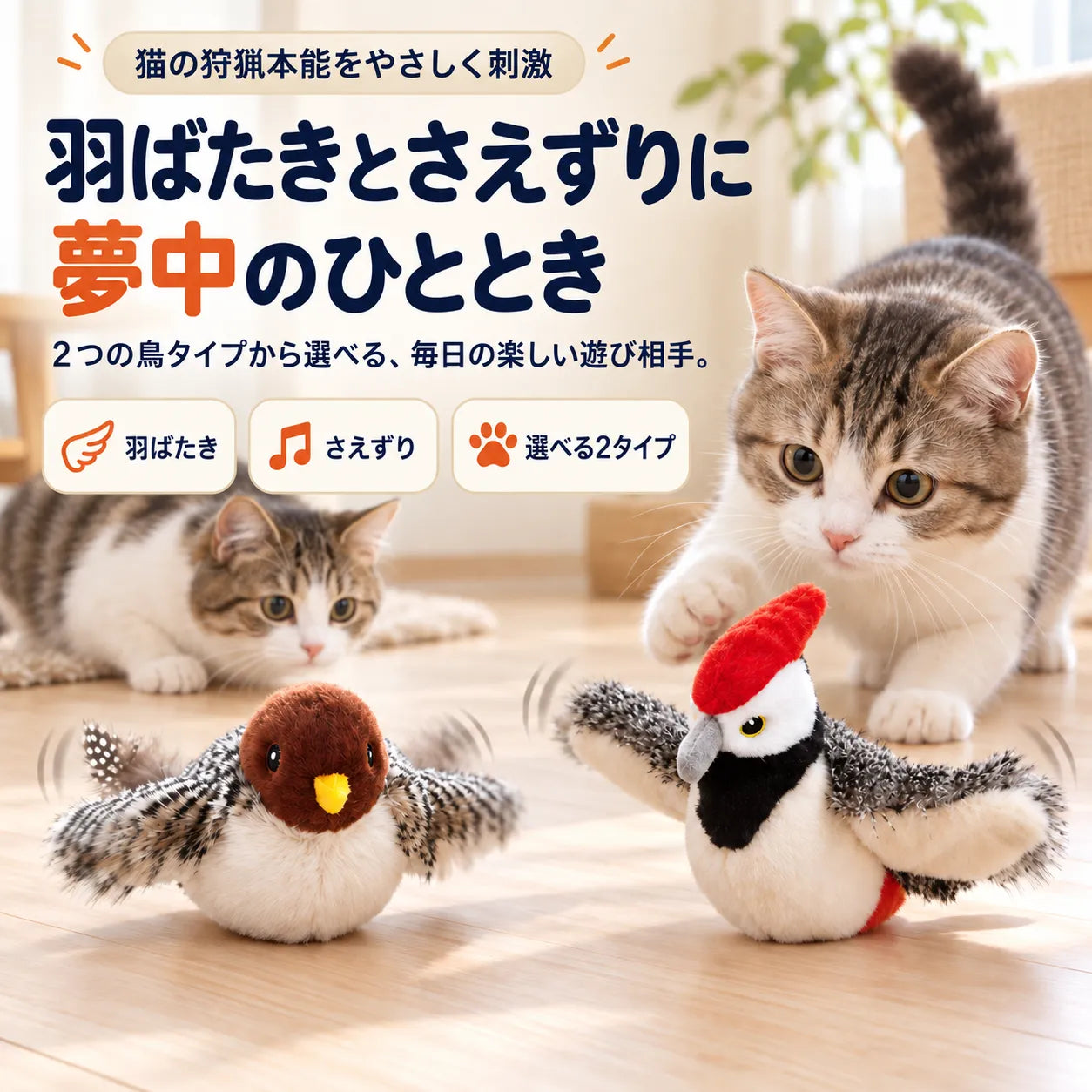 WPJP さえずり羽ばたきバード – Wholesome Pets Japan