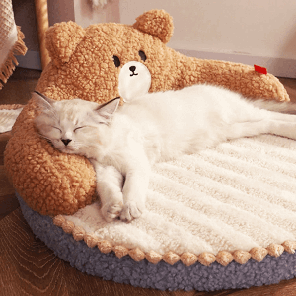 クマのふわふわベッド