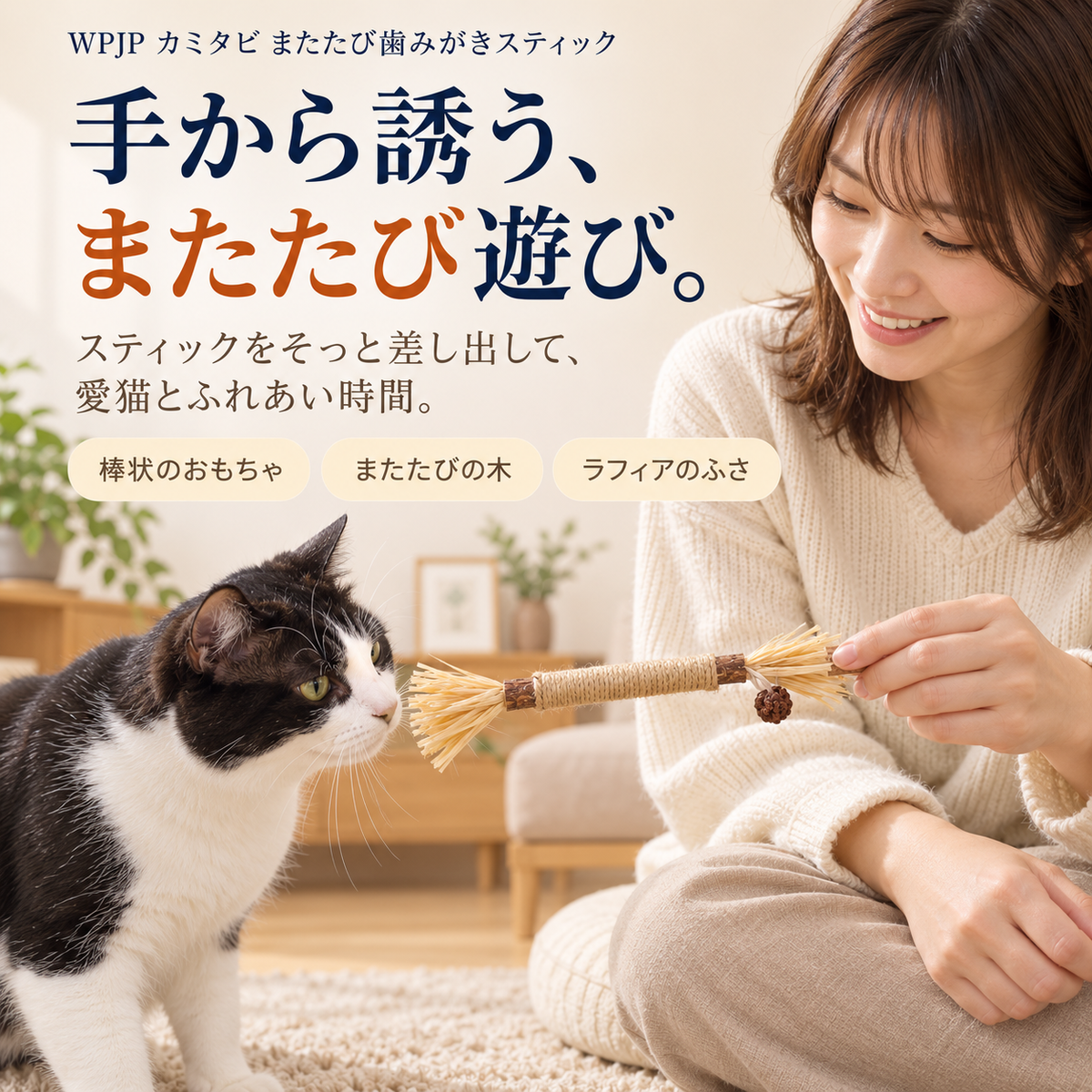 WPJP カミタビ またたび歯みがきスティック