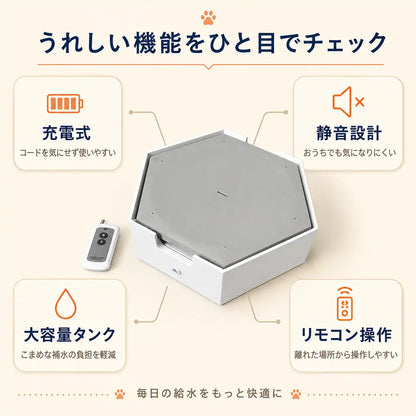 WPJP アクアロール 水滴プレイ猫給水器
