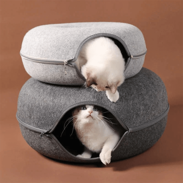 猫用トンネル型かくれんぼベッド